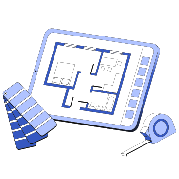 techny-floor-plan-of-an-apartment-on-a-tablet-1